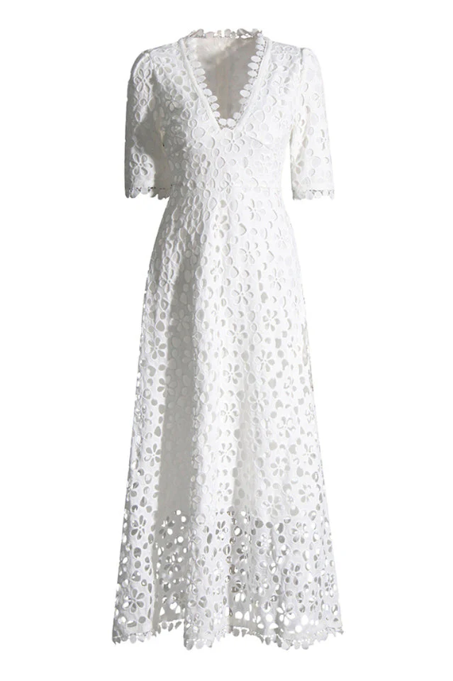 Emily in Paris White Maxi Dress - Image 4