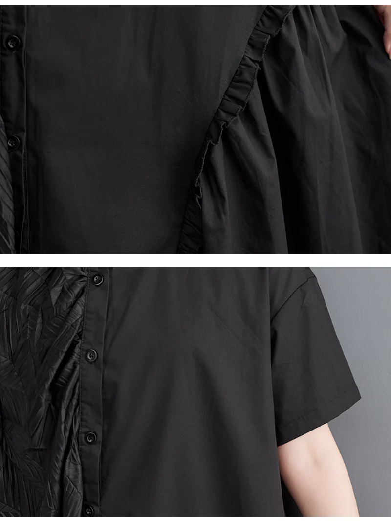 Giving Love Ruffled A-Line Shirt Dress - Image 4