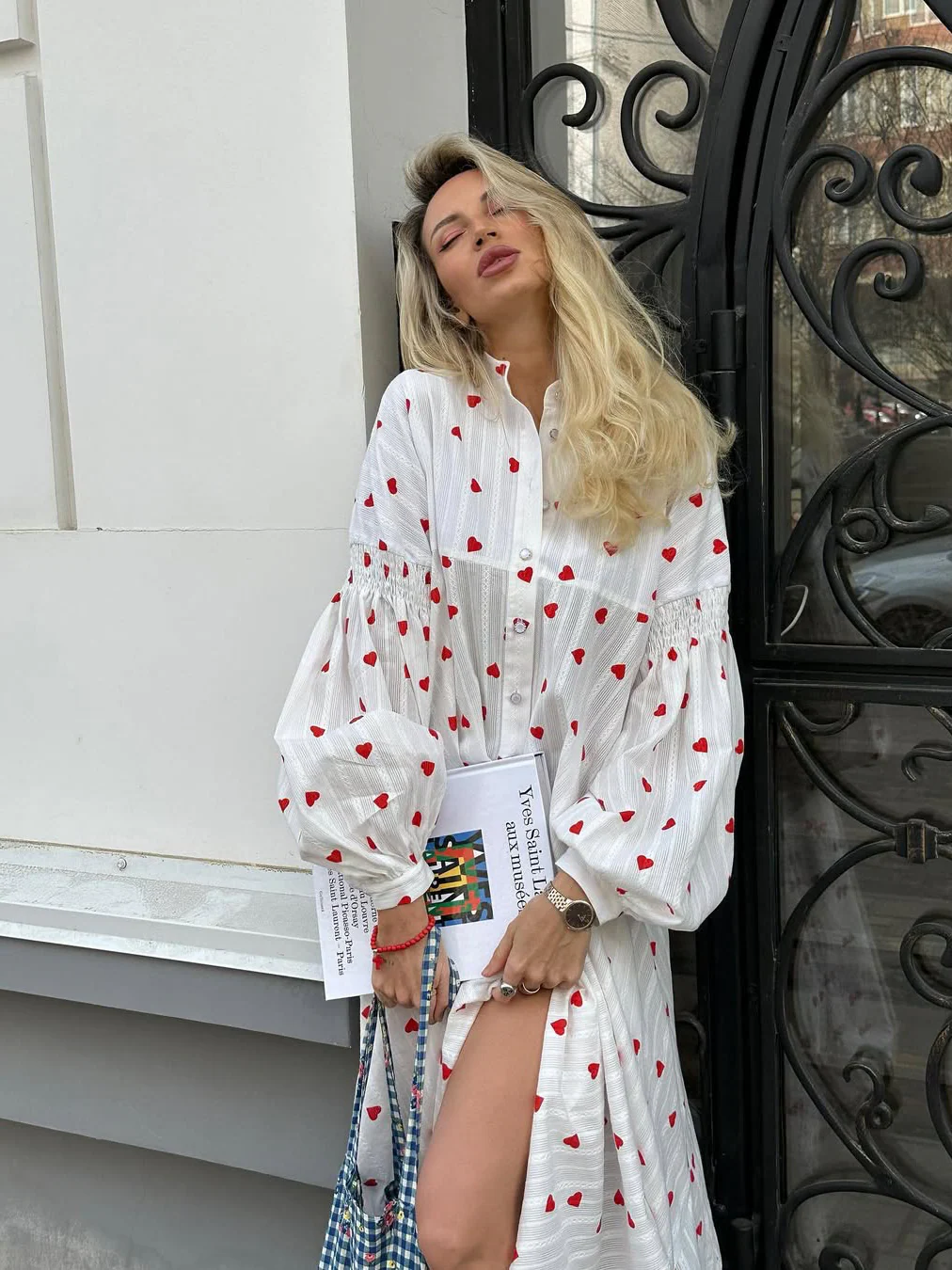 Love Printed Fluffy Dress - Image 5