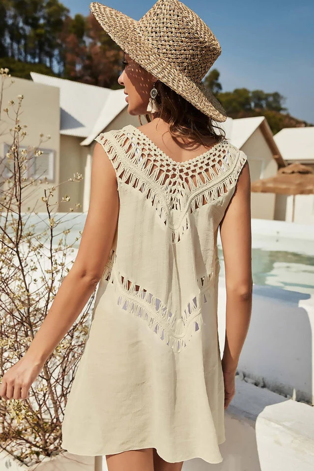 Openwork Sleeveless Cover-Up Dress - Image 11